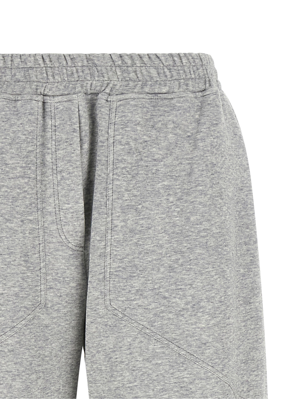 Gray Cotton Athletic Pants