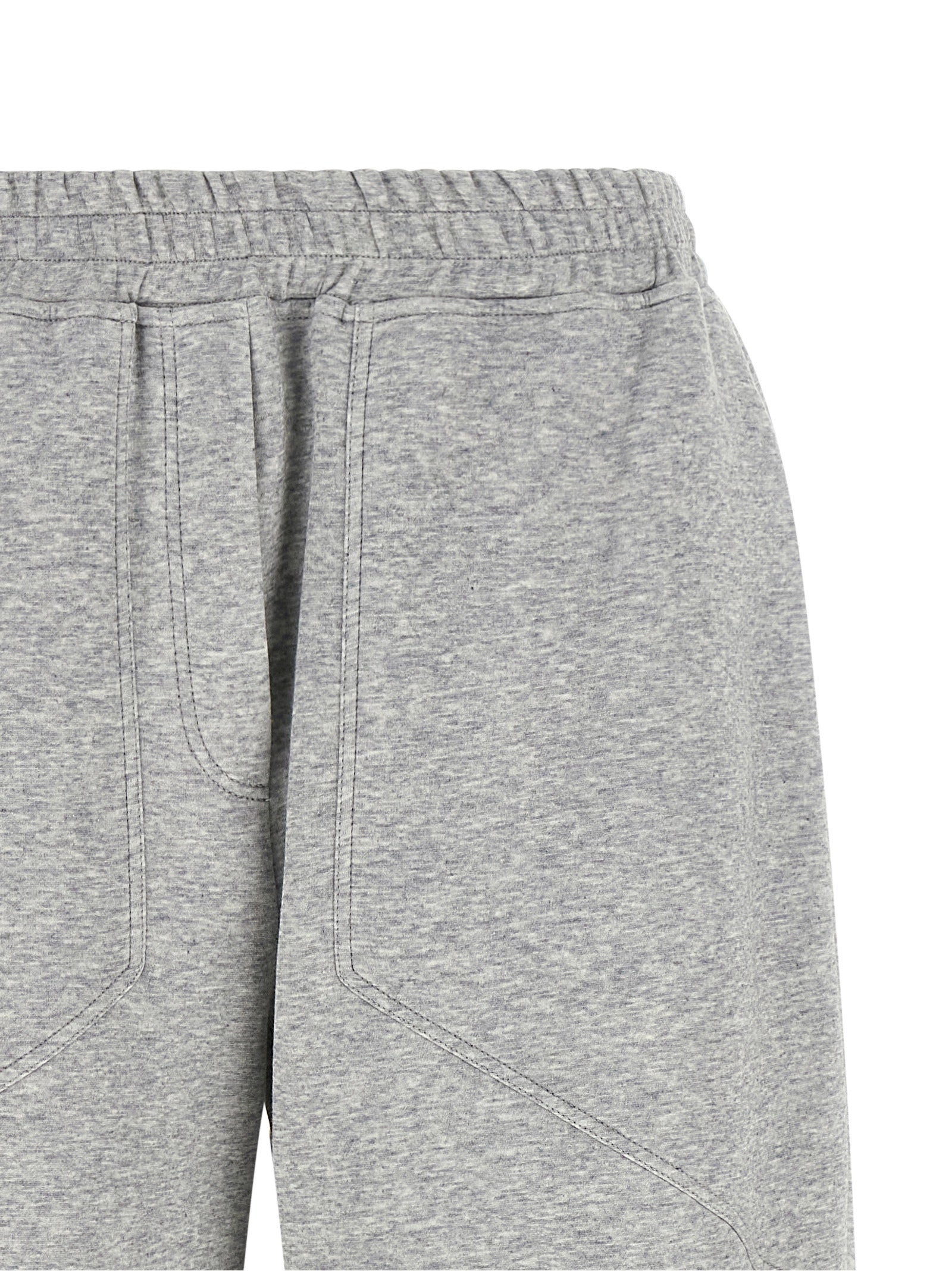 Gray Cotton Athletic Pants