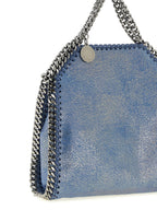 Blue Polyester Handbag