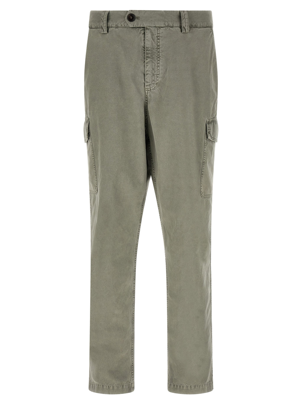 Bicolor Cotton Cargo Pants