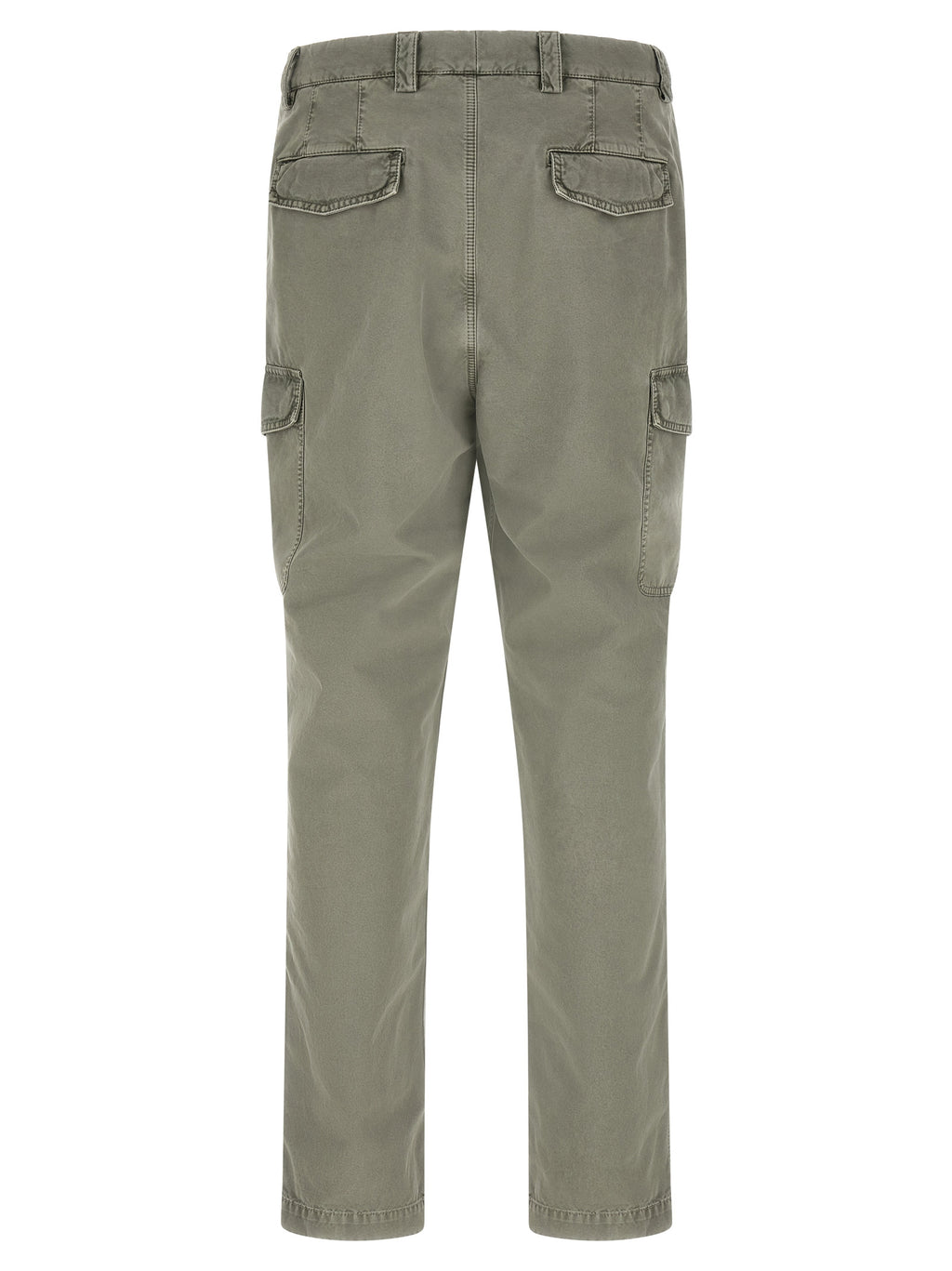 Bicolor Cotton Cargo Pants