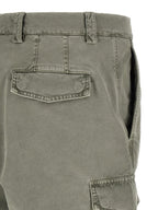 Bicolor Cotton Cargo Pants