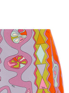 Multicolor Silk Long Skirt