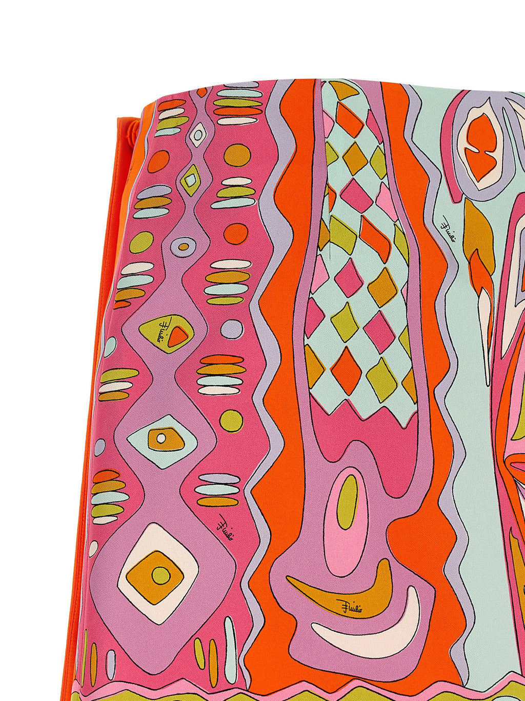 Multicolor Silk Long Skirt