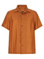Orange Silk Blouse