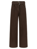 Brown Cotton Jeans Denim