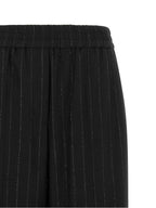 Blue Virgin Wool Casual Pants
