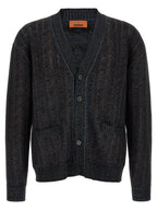 Blue Viscose Cardigan