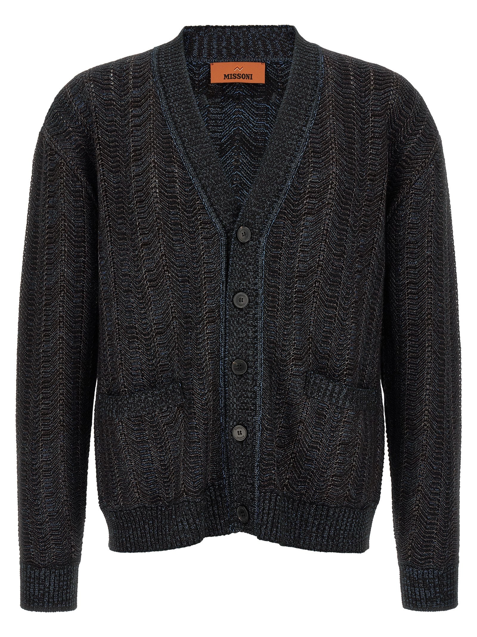 Blue Viscose Cardigan