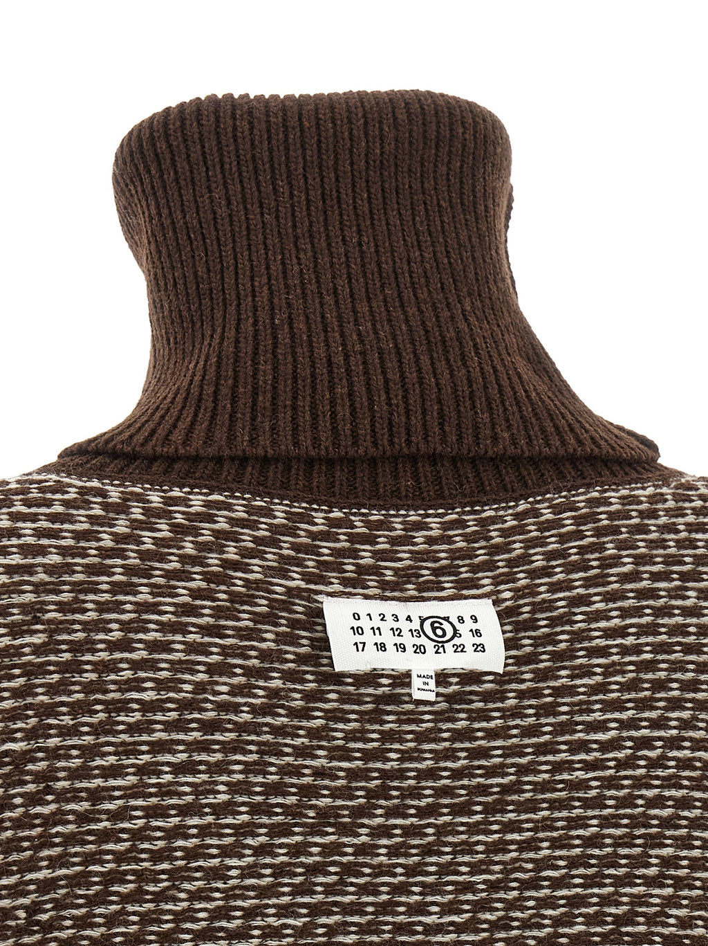 Brown Wool Short Dress