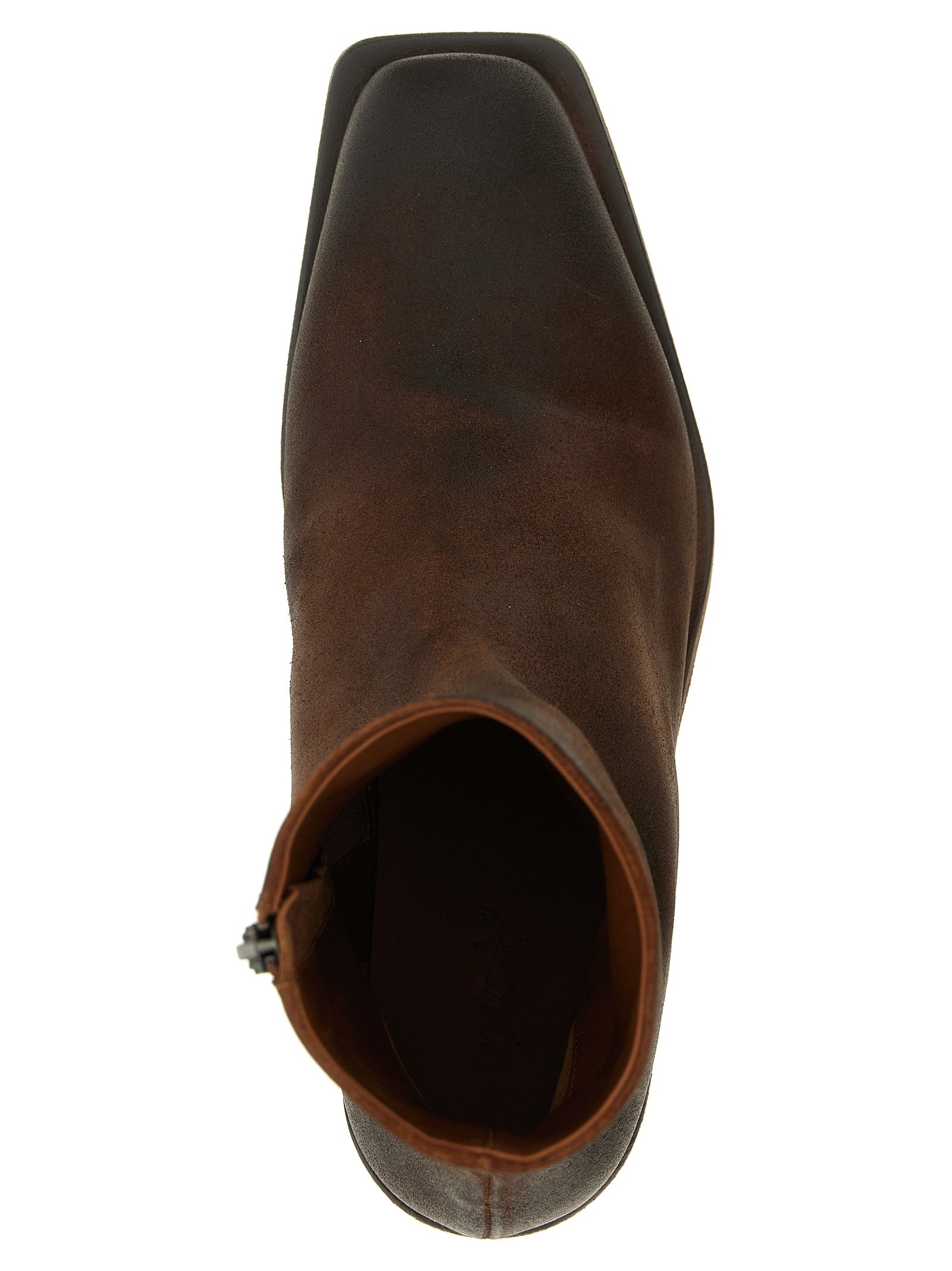 Brown Calfskin Ankle Boots