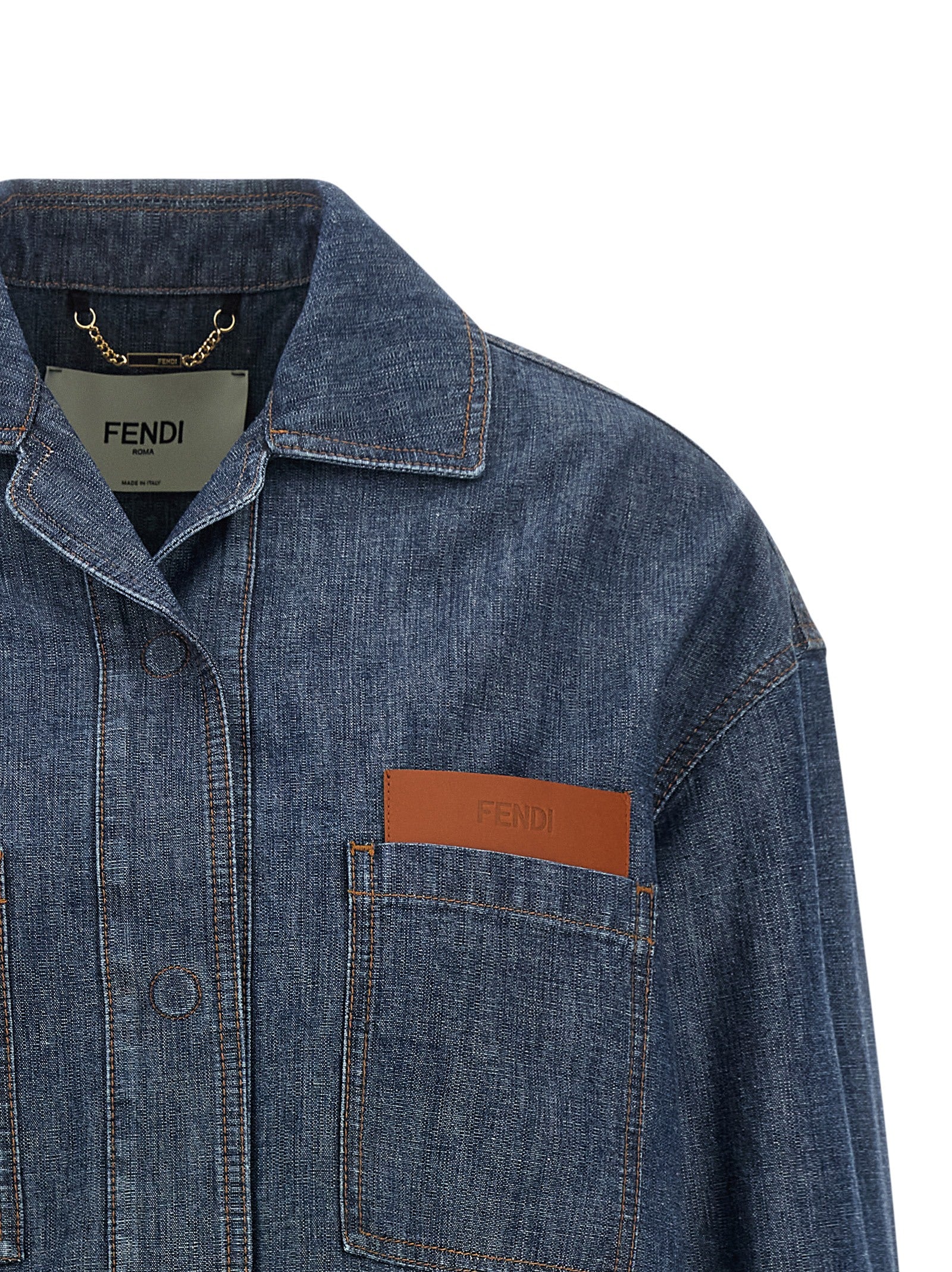 Blue Cotton Denim Jacket