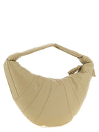 Beige Lamb Leather Shoulder Bag