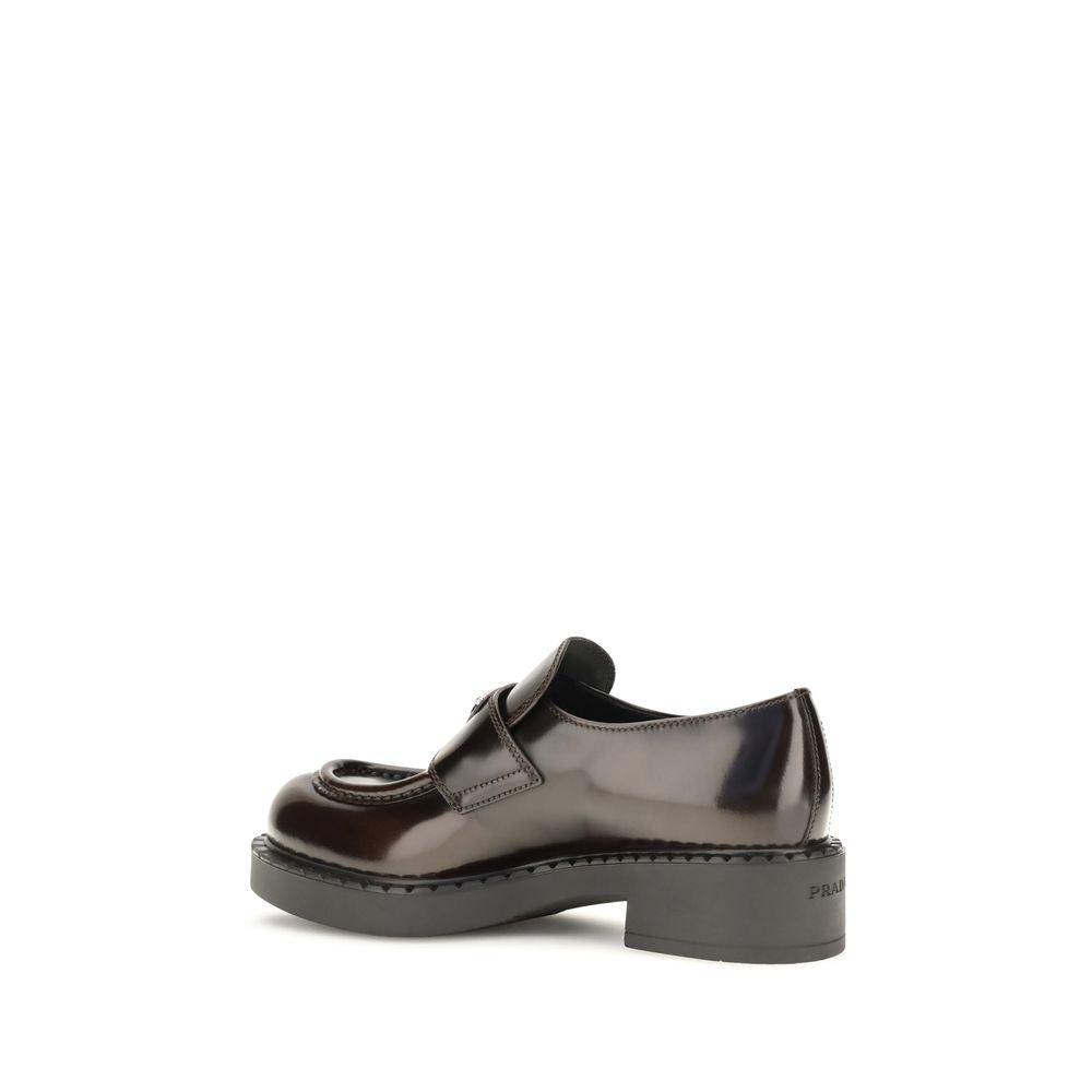 Brown Calf Leather Bos Taurus Slip-On Loafers