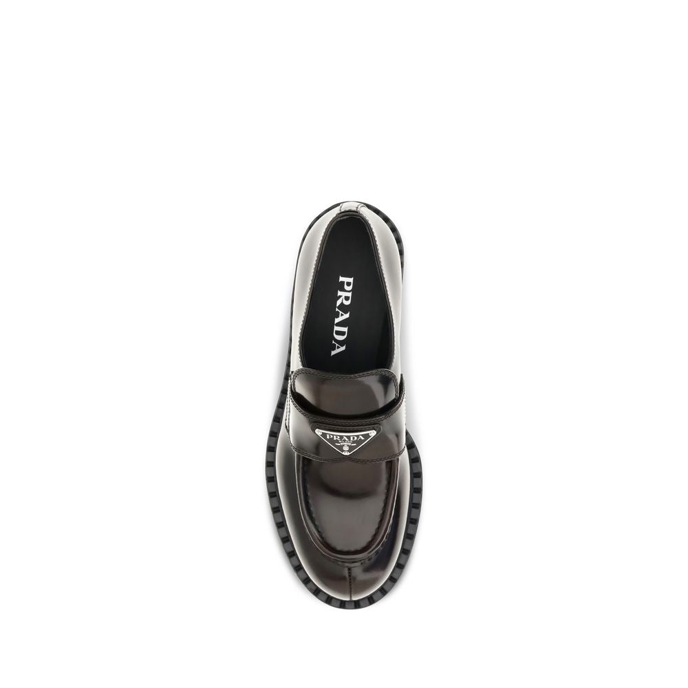 Brown Calf Leather Bos Taurus Slip-On Loafers