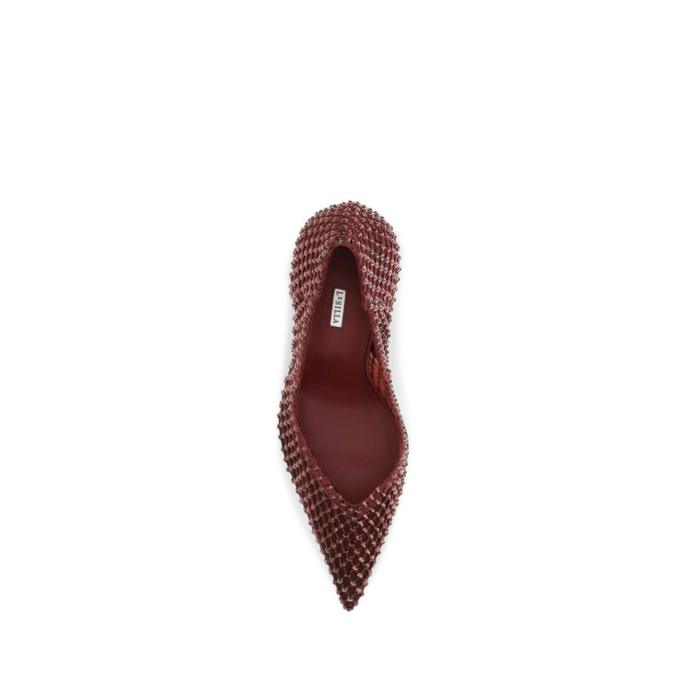 Multicolor Crystals High Heel Pumps