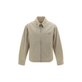 Beige Cotton Denim Jacket