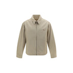 Beige Cotton Denim Jacket
