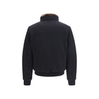 Black Cashmere Bomber