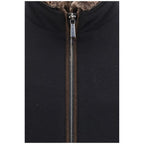 Black Cashmere Bomber