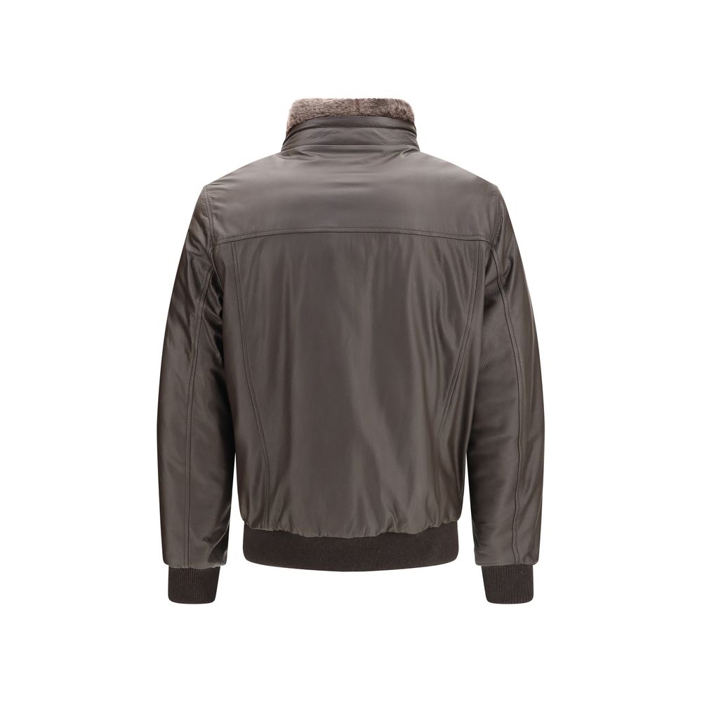 Brown Leather Leather Jacket