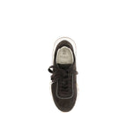 Brown Suede Leather Low Top Sneakers