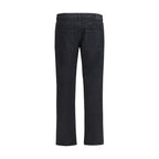 Black Cotton Slim Fit Jeans