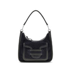 Black Calf Leather Bos Taurus Shoulder Bag