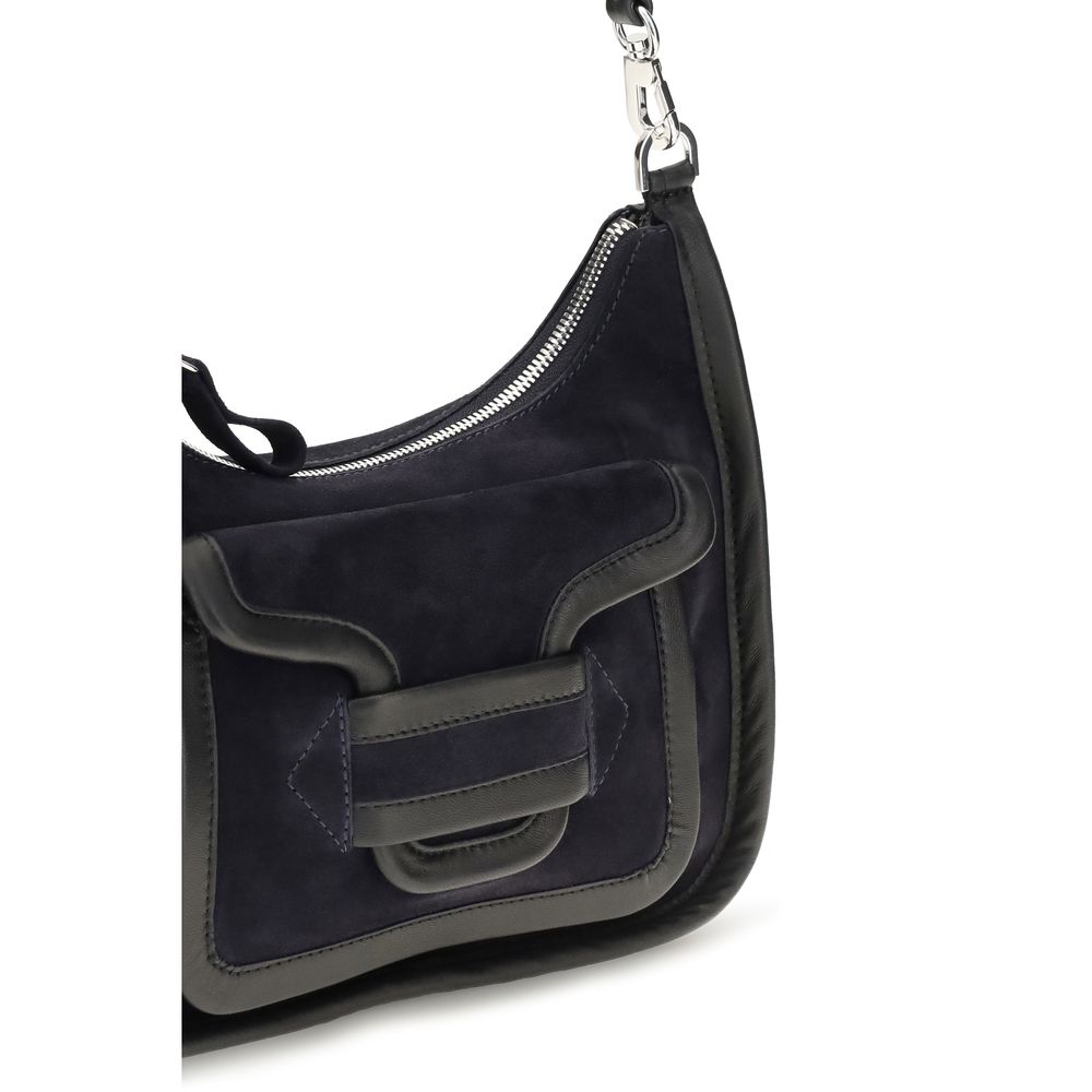 Black Calf Leather Bos Taurus Shoulder Bag