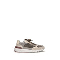 Gray Calf Leather Bos Taurus Athletic Sneakers