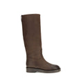 Brown Calf Leather Bos Taurus Ankle Boots
