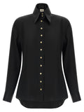 Black Acetate Blouse