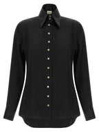 Black Acetate Blouse