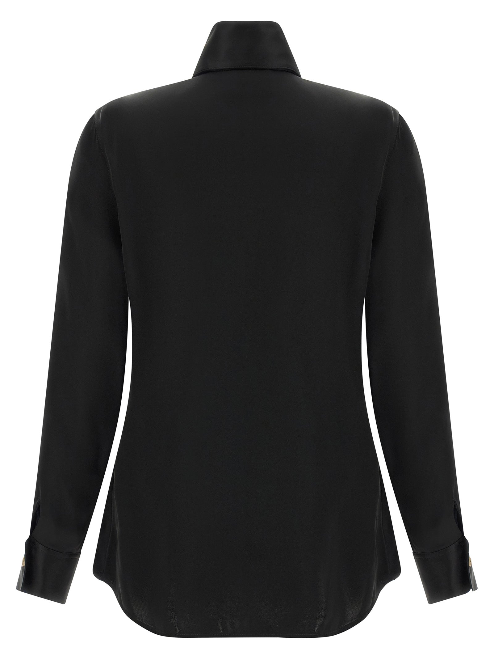 Black Acetate Blouse