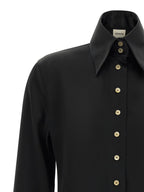 Black Acetate Blouse