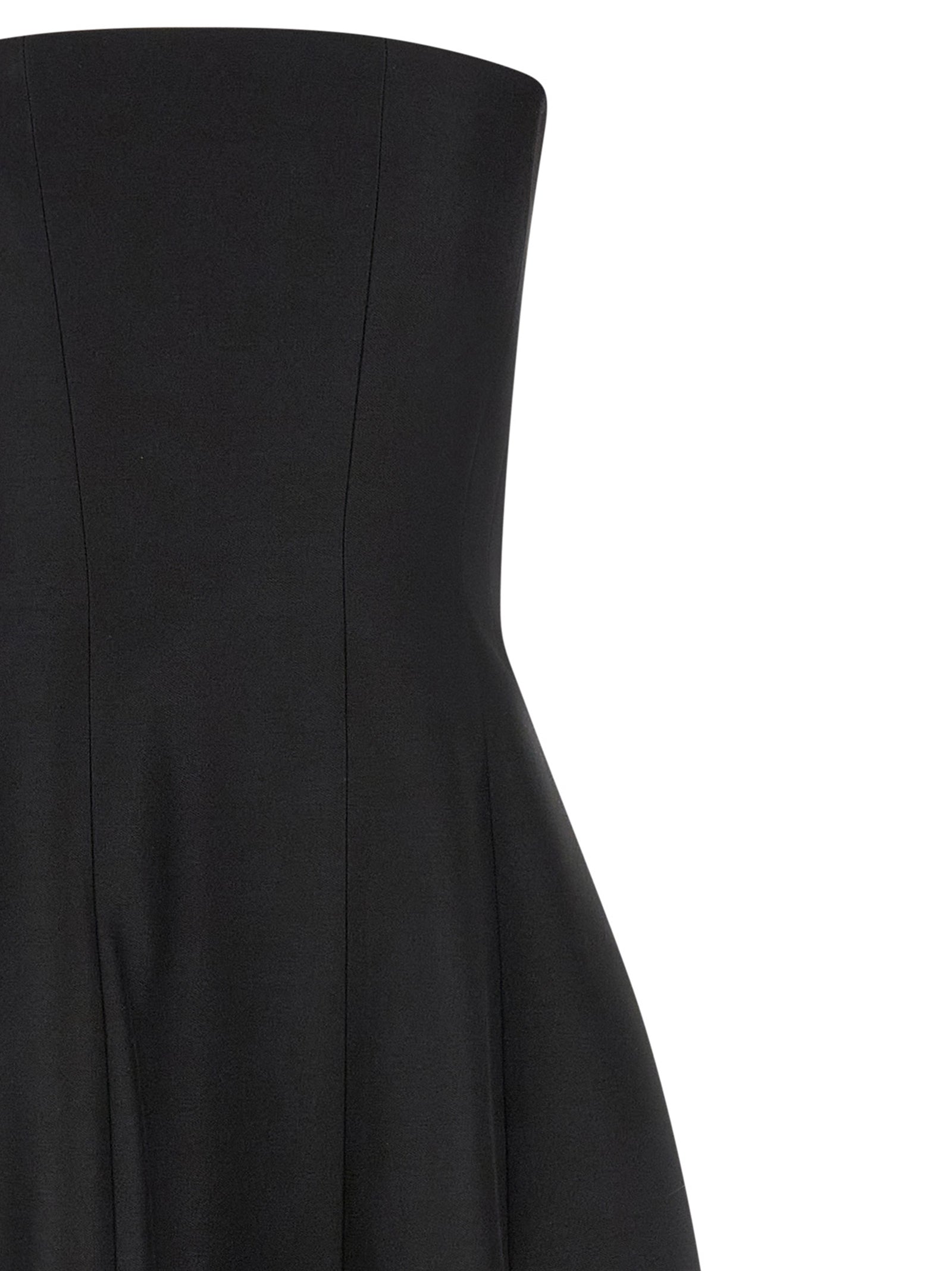 Black Wool Long Dress