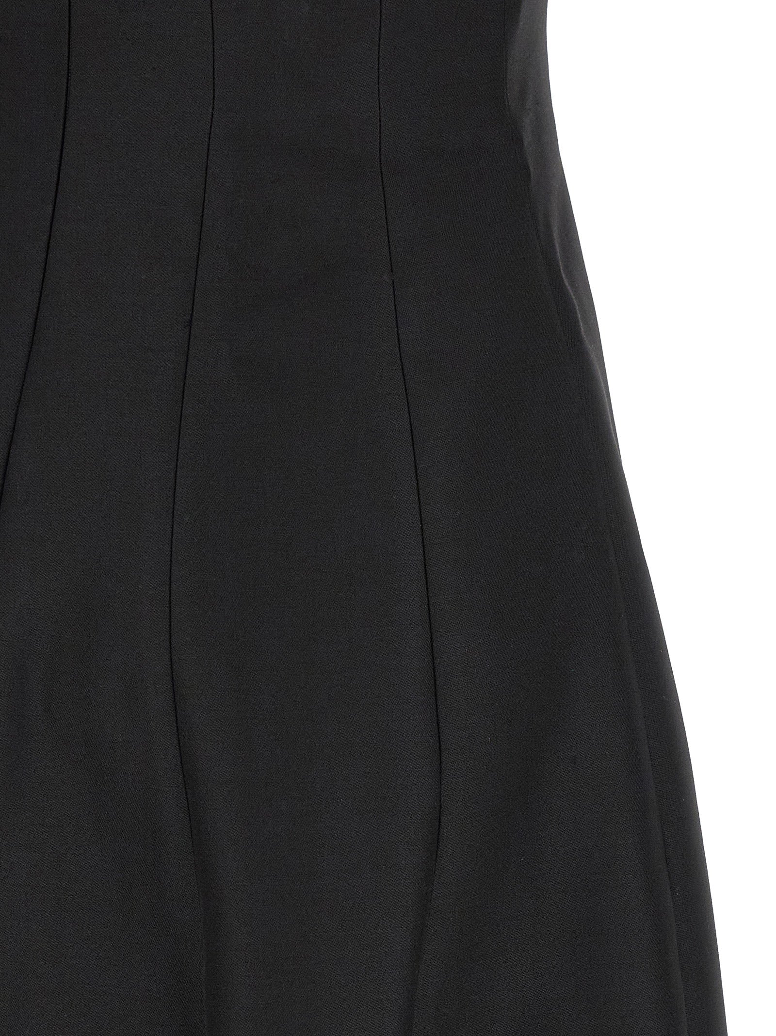 Black Wool Long Dress