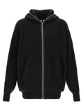 Black Marabou Sweatshirt