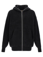 Black Marabou Sweatshirt