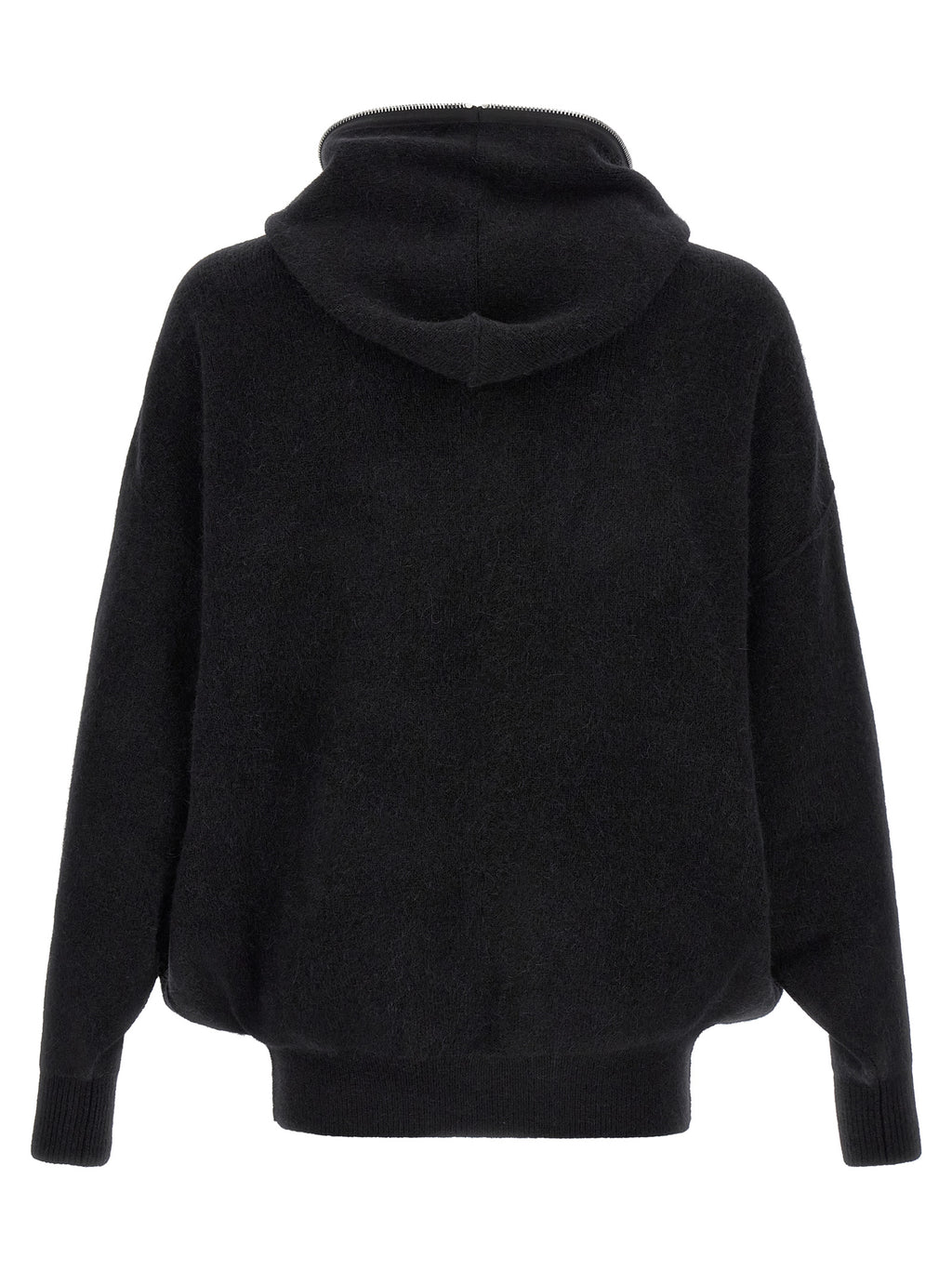Black Marabou Sweatshirt