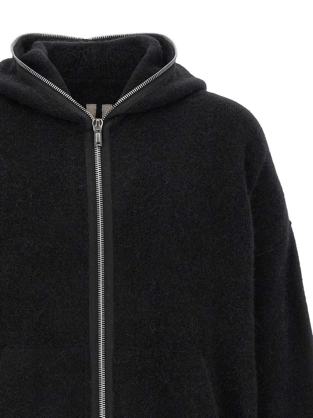 Black Marabou Sweatshirt