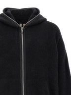 Black Marabou Sweatshirt