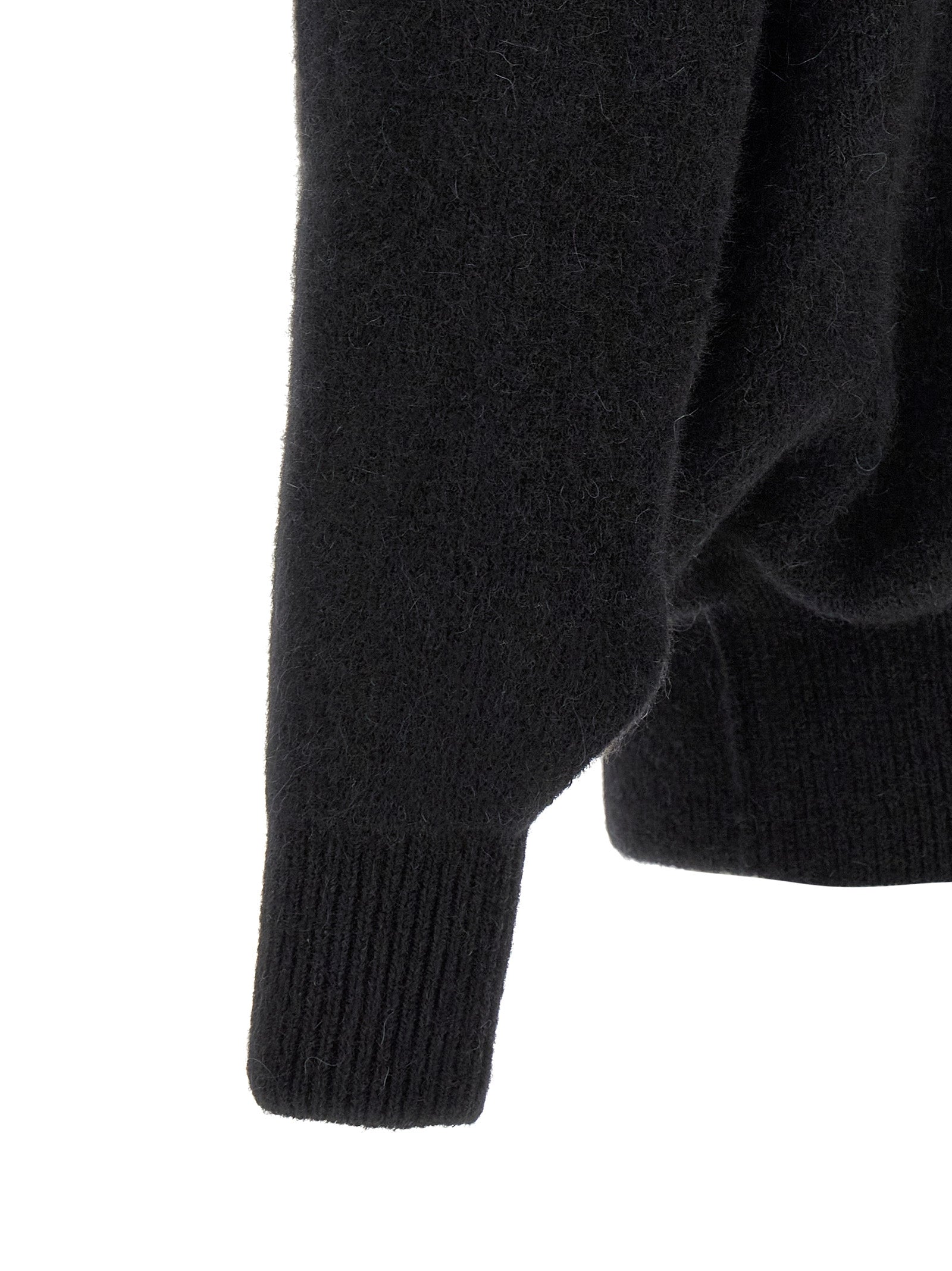Black Marabou Sweatshirt