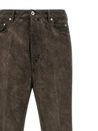 Gray Cotton Bootcut Jeans