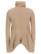 Beige Lamb Leather Leather Jacket