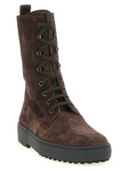 Brown Calfskin Ankle Boots