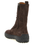 Brown Calfskin Ankle Boots