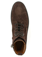 Brown Calfskin Ankle Boots
