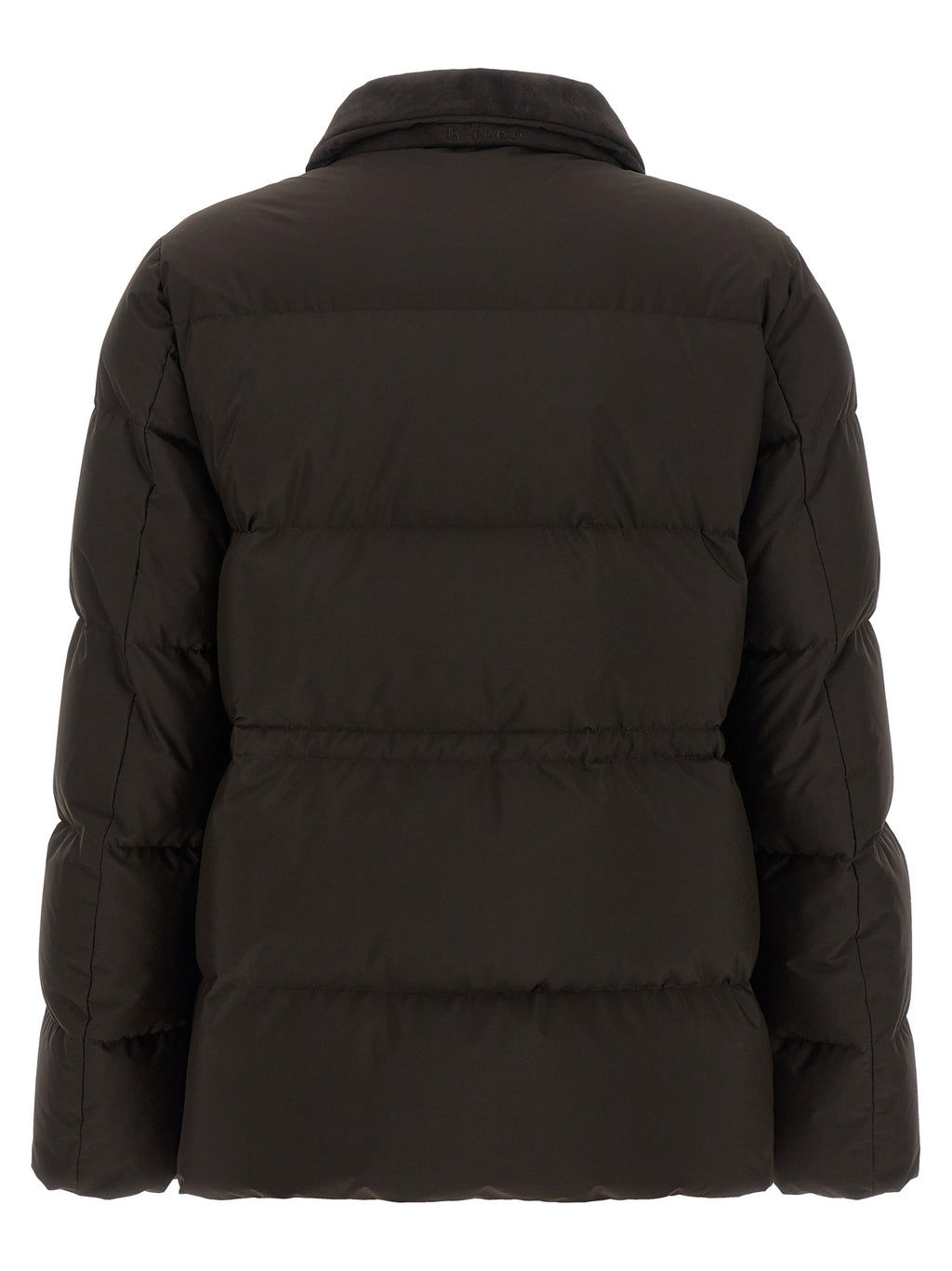 Brown Polyamide Full-Length Jacket