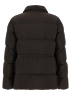Brown Polyamide Full-Length Jacket